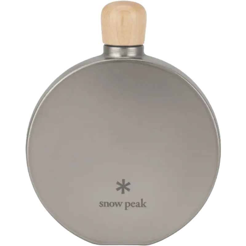 5-Ounce Round Titanium Flask For Outdoor Use 1