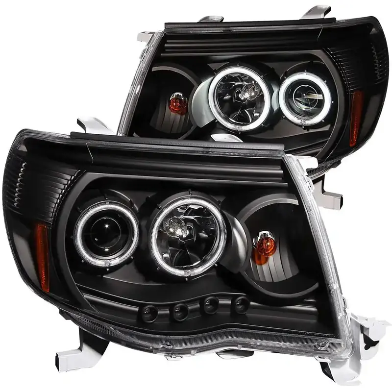 Anzo Usa Projector-Style Halogen Headlight Assembly With Halo Ccfl Accent Ring (Model 121282) 1