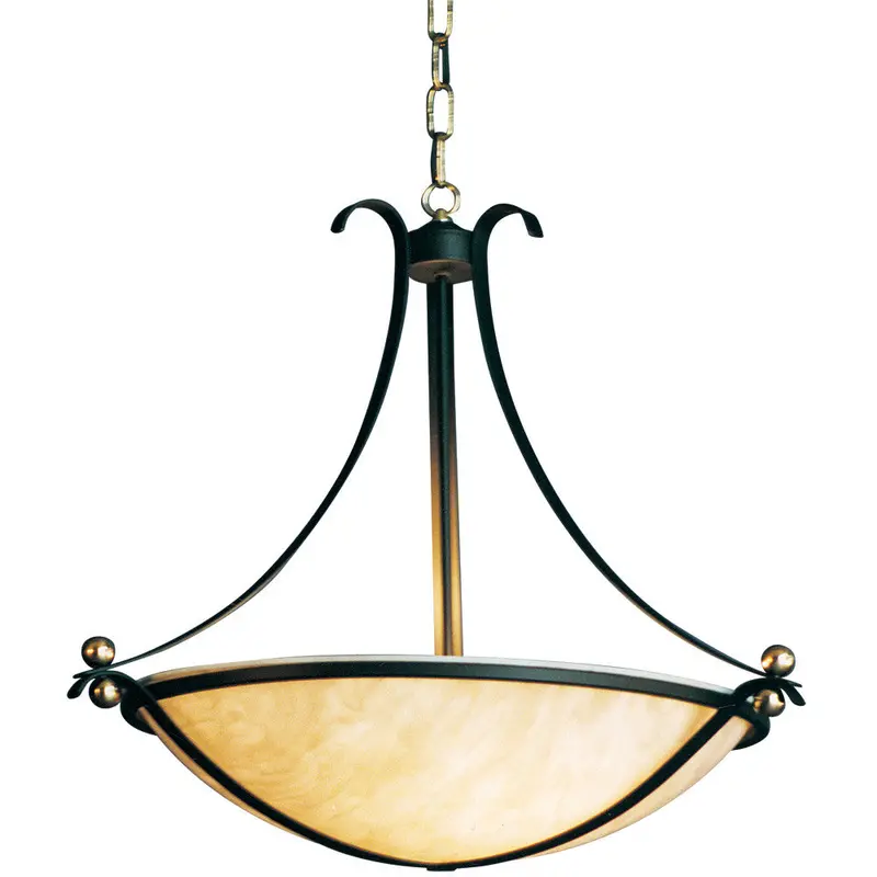 Arched Ribbon Rod Pendant – Contemporary Bowl Design 1