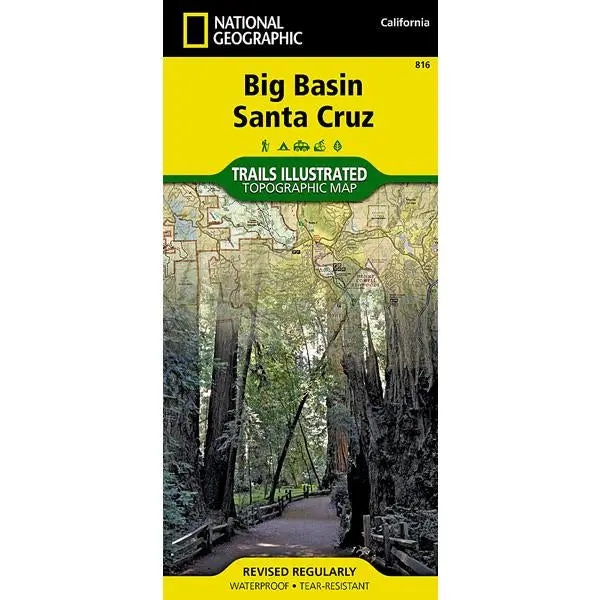 Big Basin Redwoods & Santa Cruz Mountains Map 1