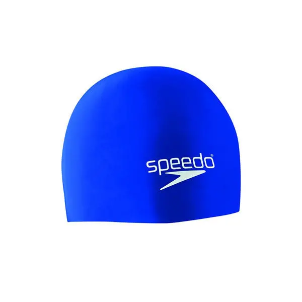 Blue Elastomeric Silicone Swim Cap 1