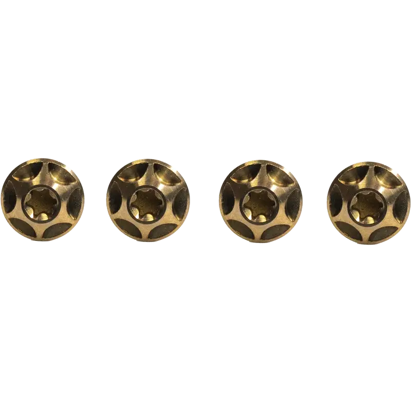 Bourbon-Colored Titanium Bottle Cage Bolts Set 1