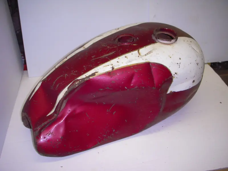 Bsa / Triumph 650 Fuel Tank – Damaged & Dented Vintage Gas Tank, Used 1