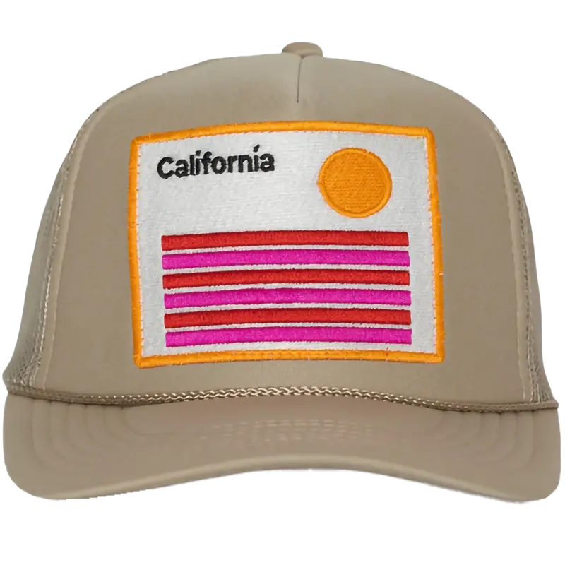 California Stripe Adjustable Trucker Hat 1