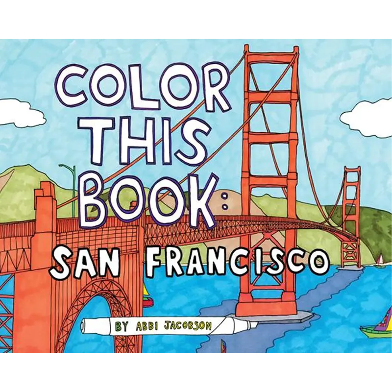 Color This Book: San Francisco Coloring Journal 1