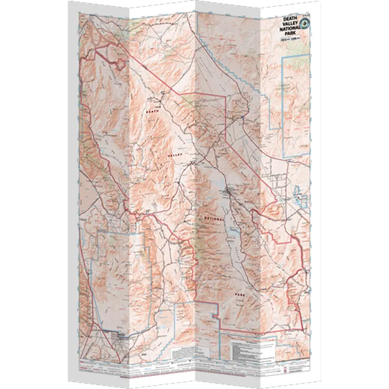 Death Valley National Park Scenic Map Art 1