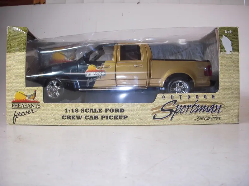 Ford Pheasants Forever Crew Cab Diecast Model – 1:18 Scale American Muscle Collectible (N-Top) 1