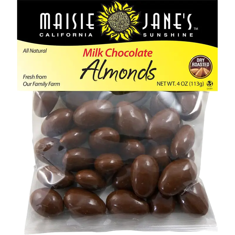 Milk Chocolate-Coated Almonds (4 Oz) 1