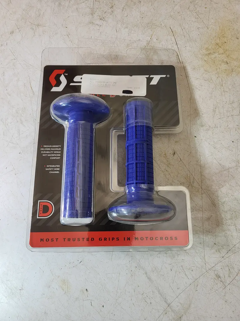 Scott Mx2 Medium-Density Single D-Grip Handlebar Cover – Blue, New, Part #205786-0003 1