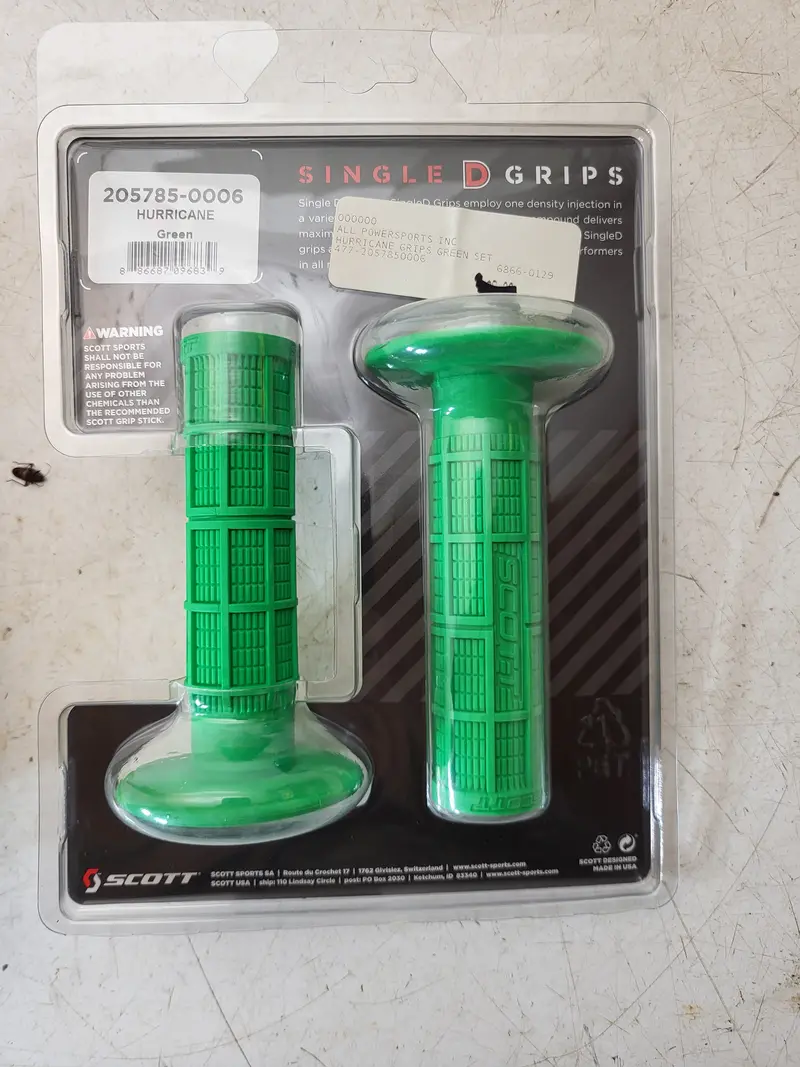 Scott Mx2 Medium-Density Single D-Grip Handlebar Cover – Green, New, Part #205786-0006 1