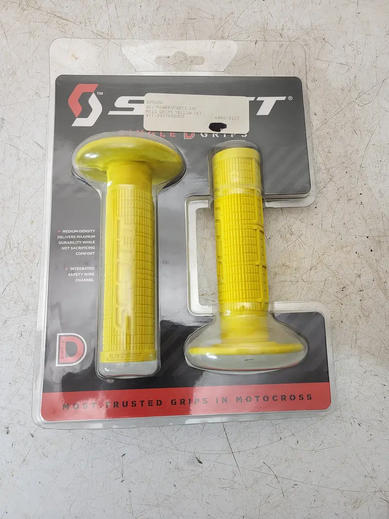 Scott Mx2 Medium-Density Single D-Grip Handlebar Cover – Yellow, New, Part #205786-0005 1