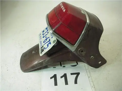Vintage Honda Cx500 Deluxe Rear Seat Cowl With Tail Light – 1978–1981 (Checkered Pattern) 1