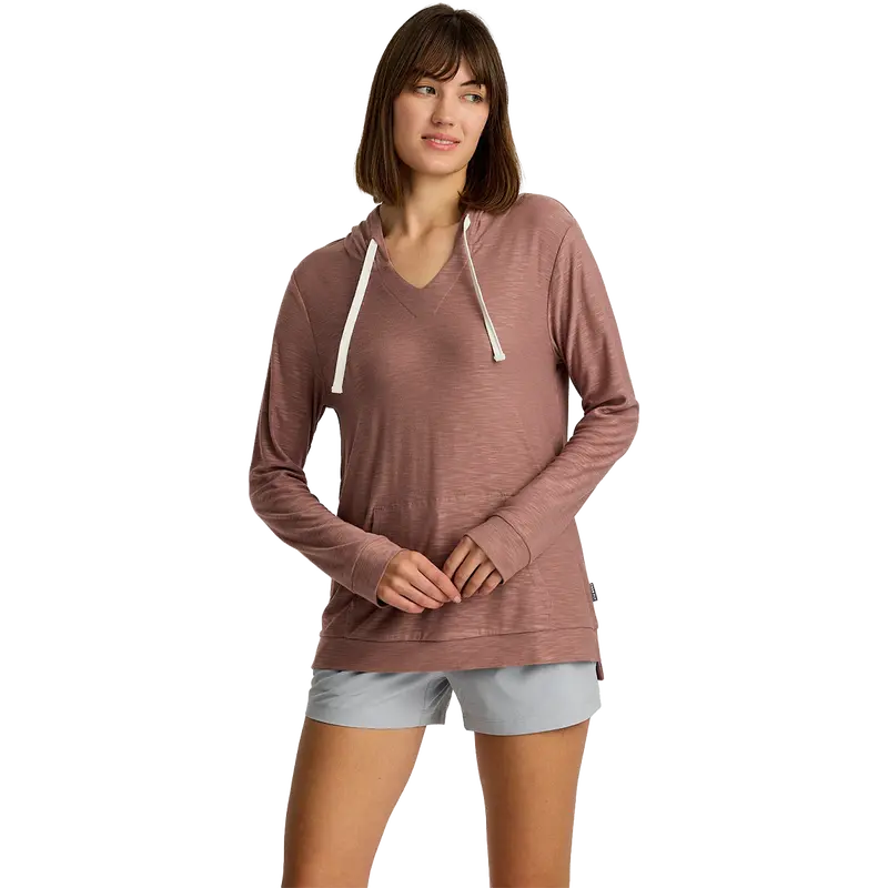 Women'S Bamboo Slub-Knit Relaxed Hoodie 1