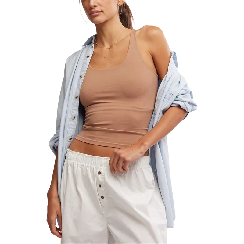 Women'S Clean Lines Racerback Workout Top 1