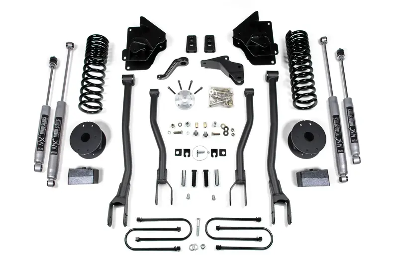 Bds 4-Inch 4-Link Lift Kit With Air Bags For 2013–2018 Ram 3500 Diesel Trucks 1