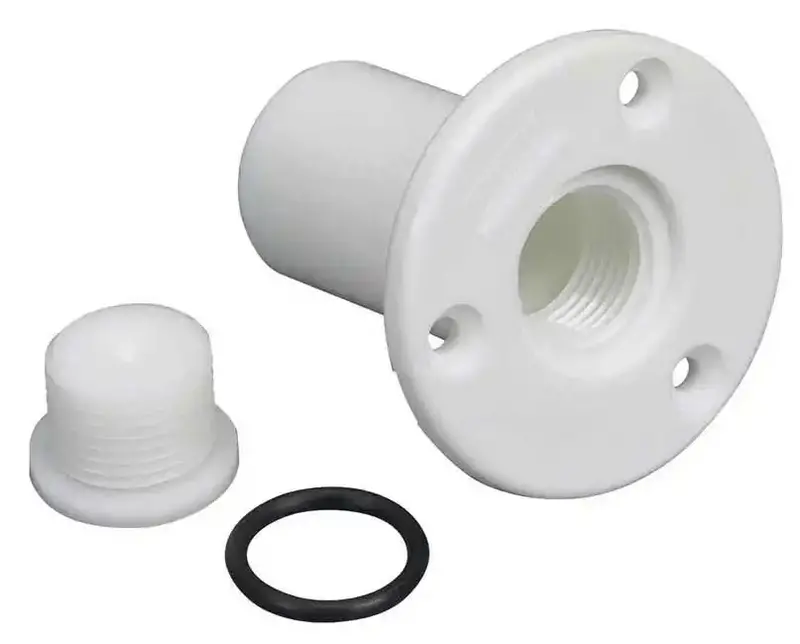 Transom Drain Tube With Integrated Plug Assembly 1